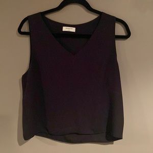 BABATON CROP DRESS SHIRT TANK